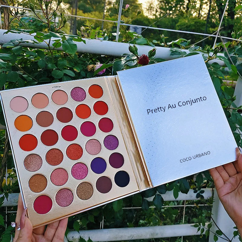 86-Color Triple-Fold Eyeshadow Palette with Shimmer and Matte