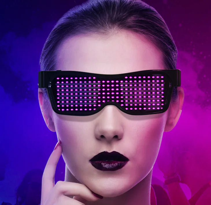 Bluetooth LED Glasses with DIY Animation Editing