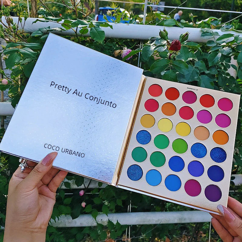 86-Color Triple-Fold Eyeshadow Palette with Shimmer and Matte