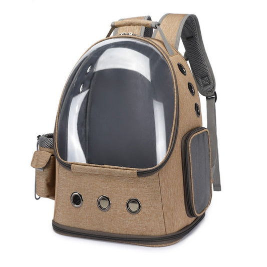 Cat Carrier Backpack Space Capsule Khaki