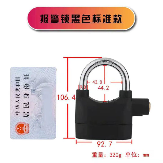 Smart Alarm Padlock with Zinc Alloy and Copper Core