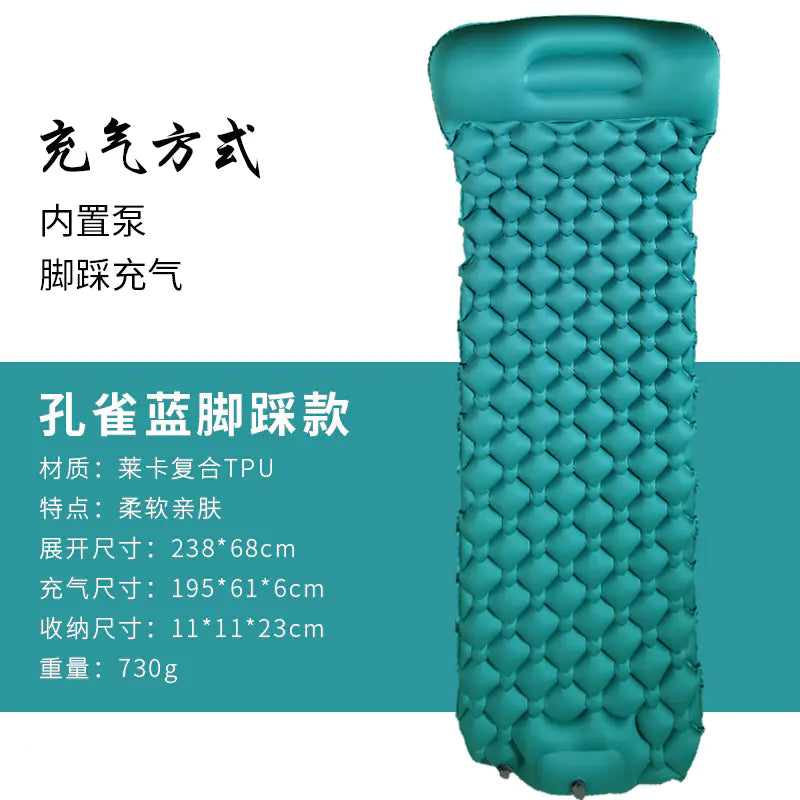 Portable Inflatable Camping Pad for Outdoor Use