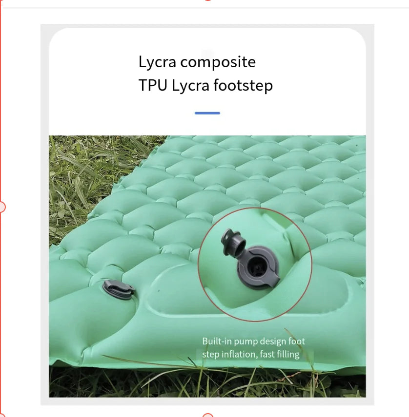 Portable Inflatable Camping Pad for Outdoor Use